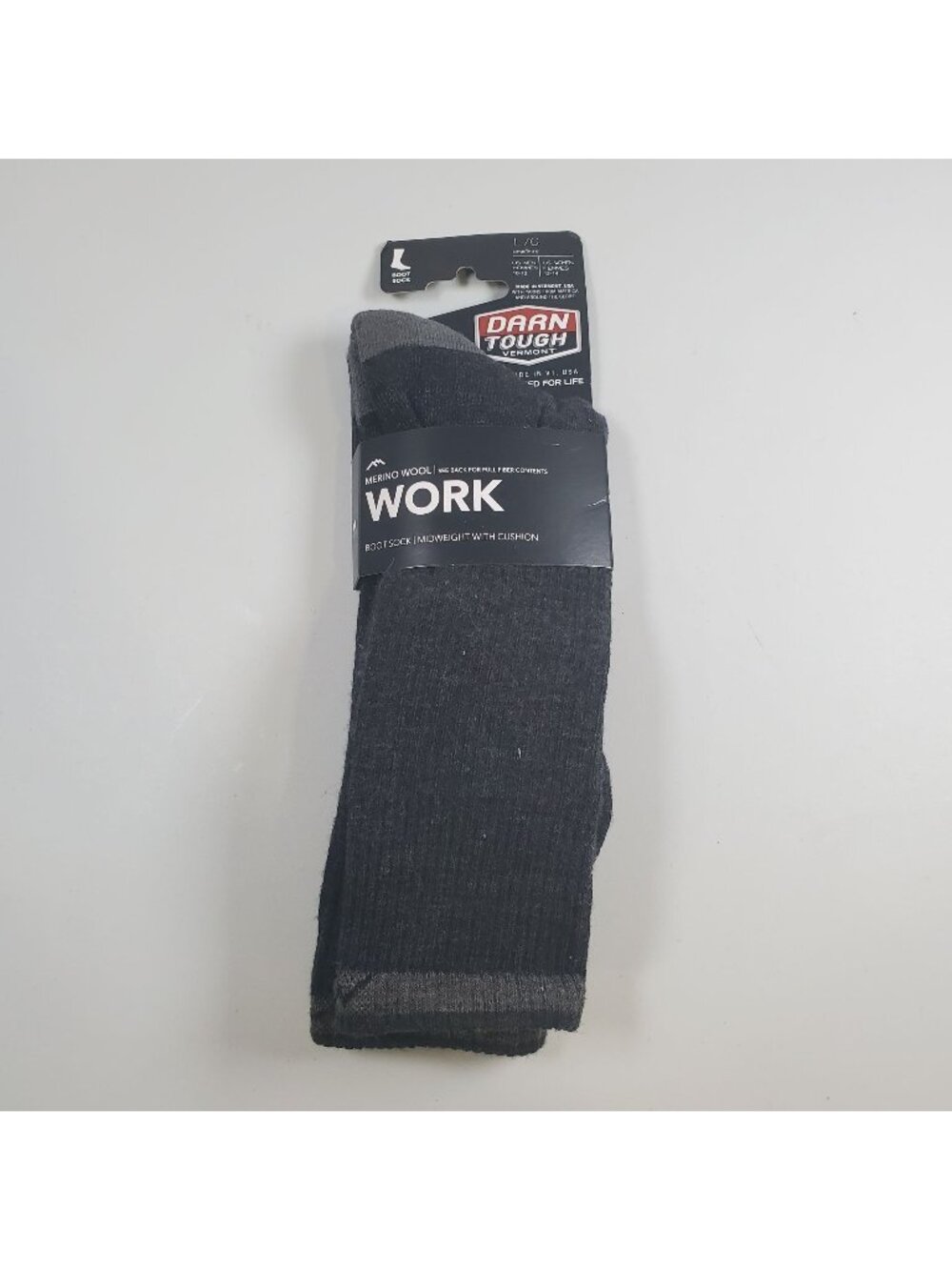 Darn Tough Work Merino Wool Midweight with Cushion Boot Socks Men Size Large New